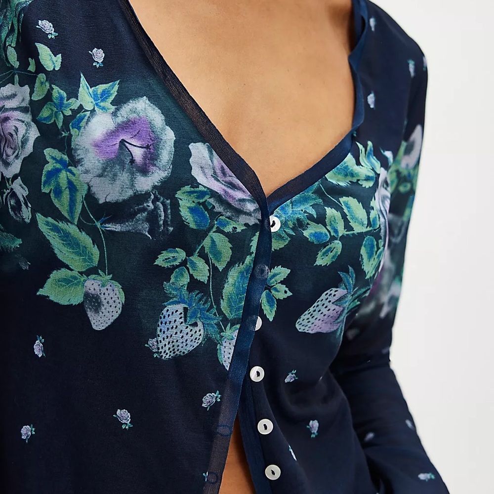 Free People home grown mesh cardi